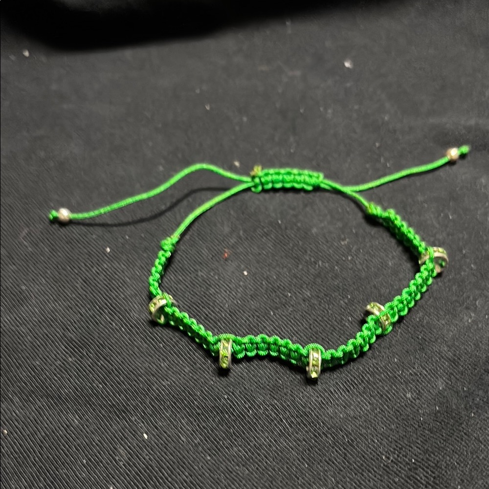 Green Beaded Bracelet